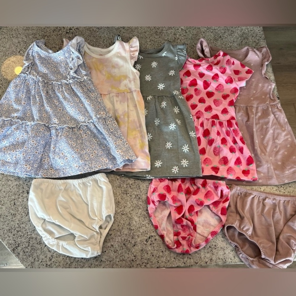 Baby toddler girl dress bundle summer spring bundle 18 months